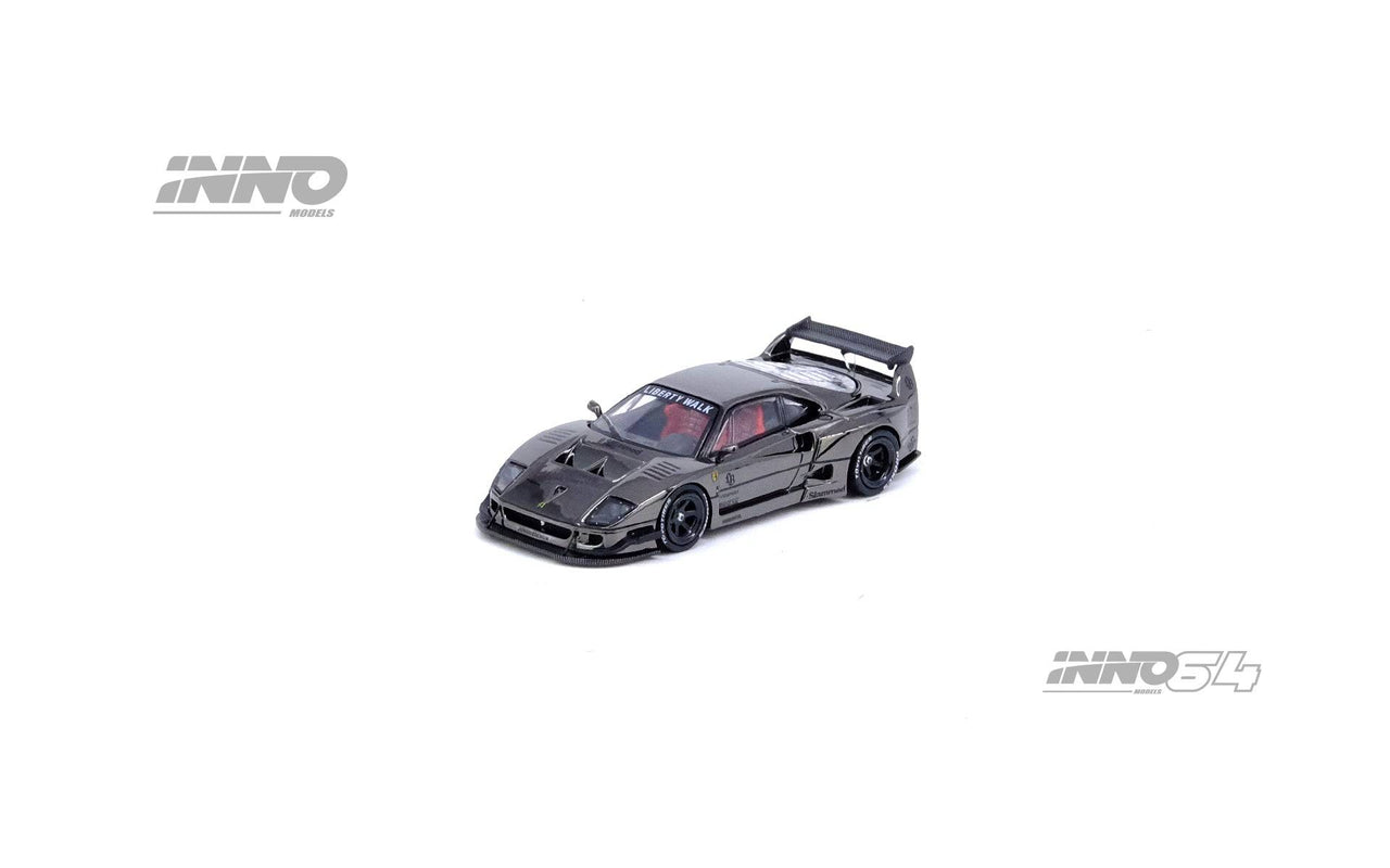 INNO64 1:64 LBWK Ferrari F40 Chrome Black