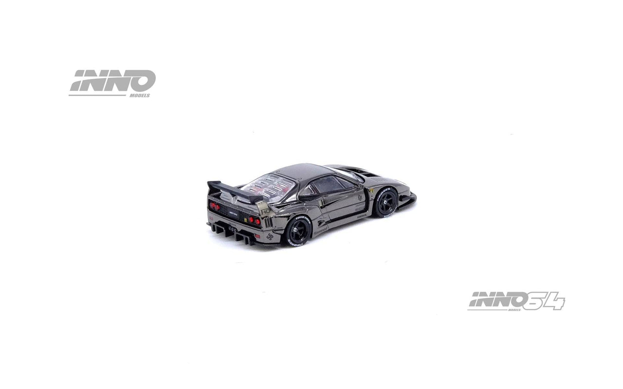 INNO64 1:64 LBWK Ferrari F40 Chrome Black