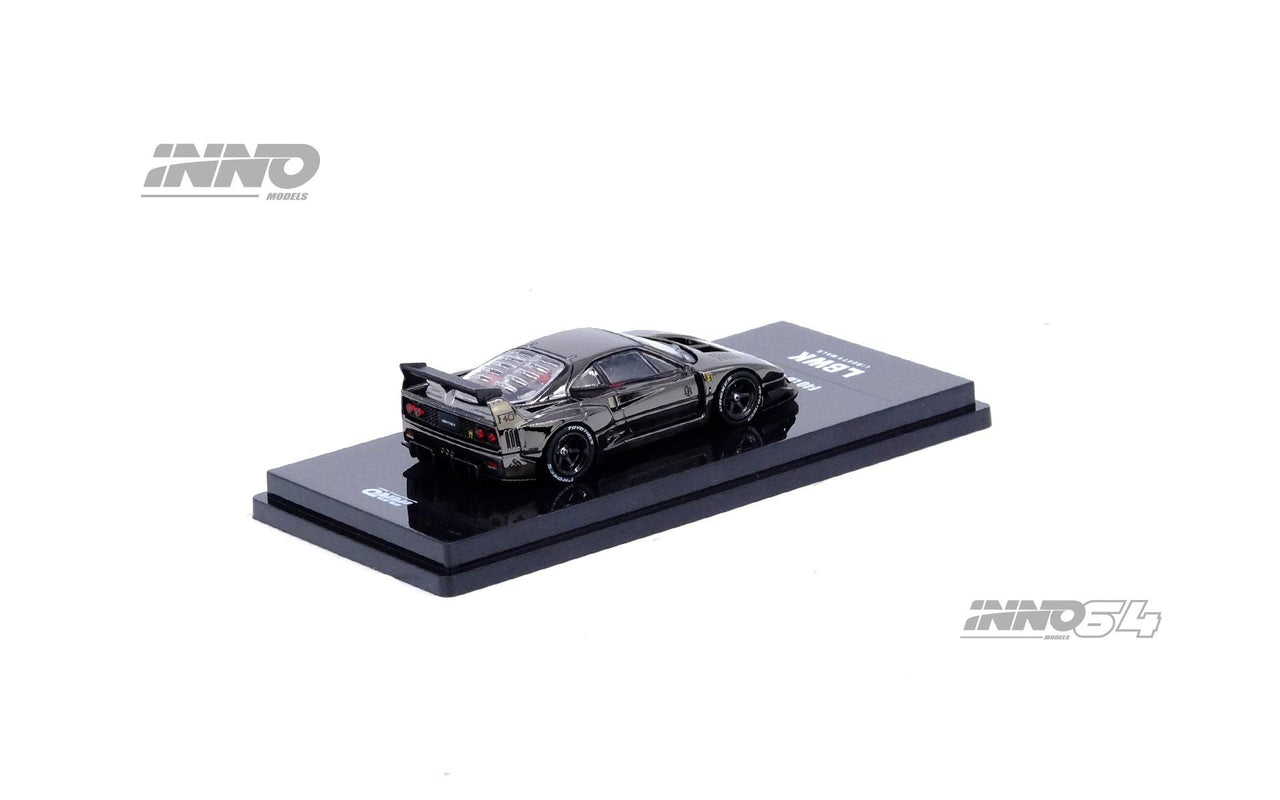 INNO64 1:64 LBWK Ferrari F40 Chrome Black