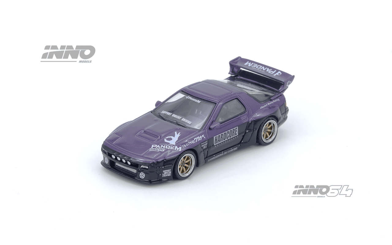INNO64 1:64 Mazda RX7 FC3S "PANDEM ROCKET BUNNY" Purple