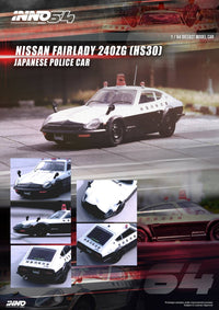 Thumbnail for PRE-ORDER INNO64 1:64 Nissan Fairlady 240ZG HS30 Japanese Police Car