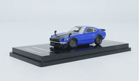 Thumbnail for INNO64 1:64 Nissan Fairlady Z S30 Blue w/ Carbon Hood