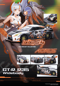 Thumbnail for INNO64 1:64 Nissan GT-R R35 WIDEBODY AORUS X INNO64 Event Exclusive
