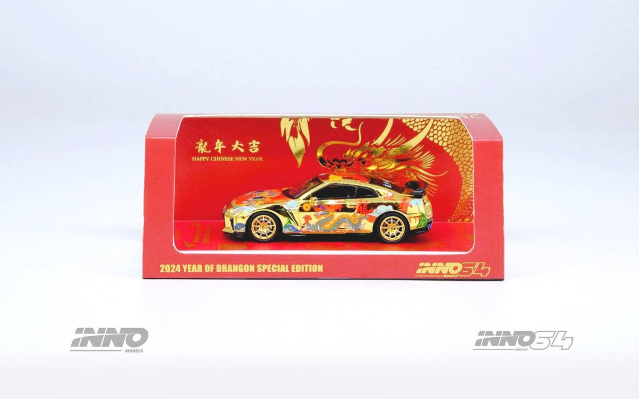 (PRE-ORDER) INNO64 1:64 Nissan GT-R (R35) Year Of The Dragon Special Edition 2024 Chinese New Year Edition