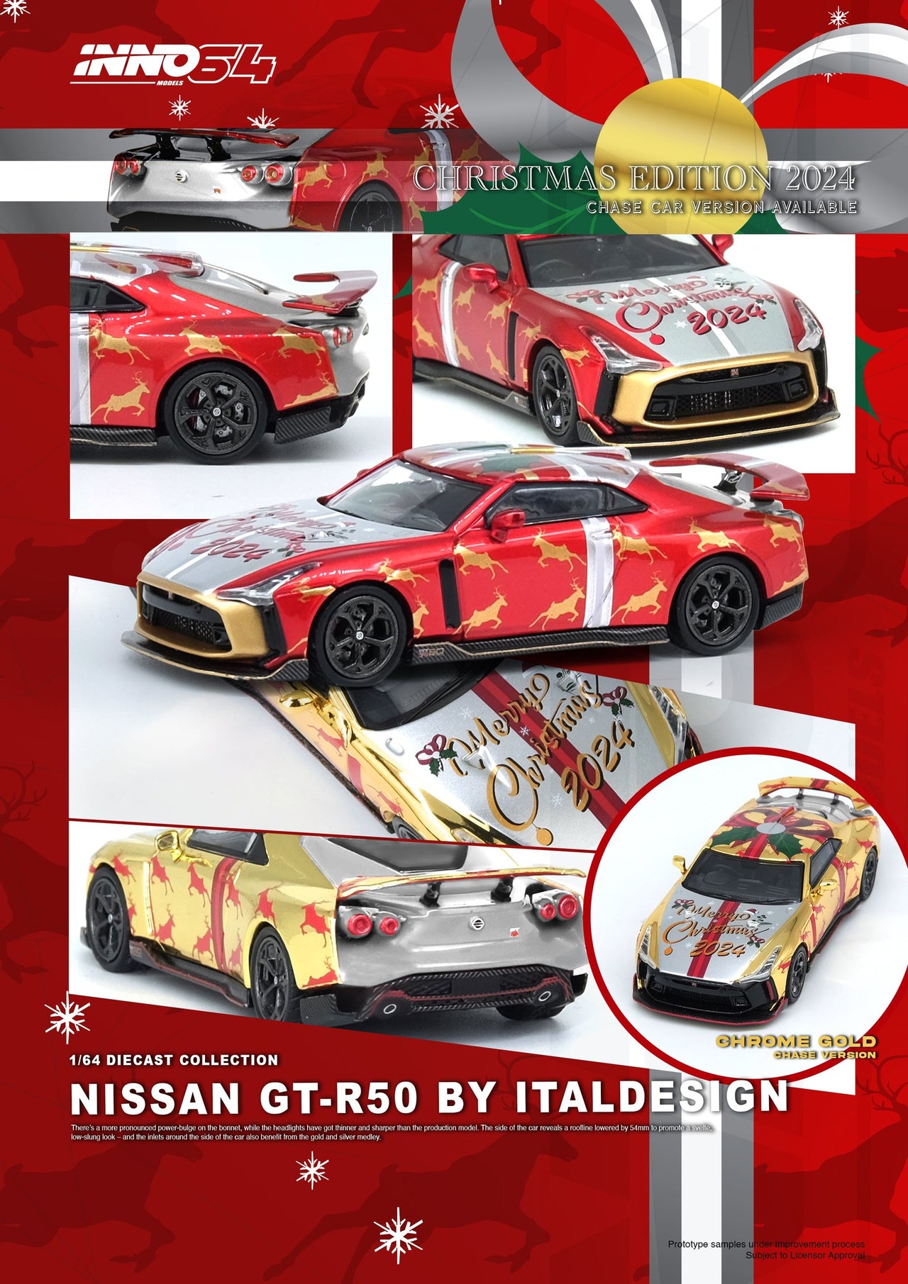 INNO64 1:64 Nissan GT-R50 XMAS SPECIAL 2025