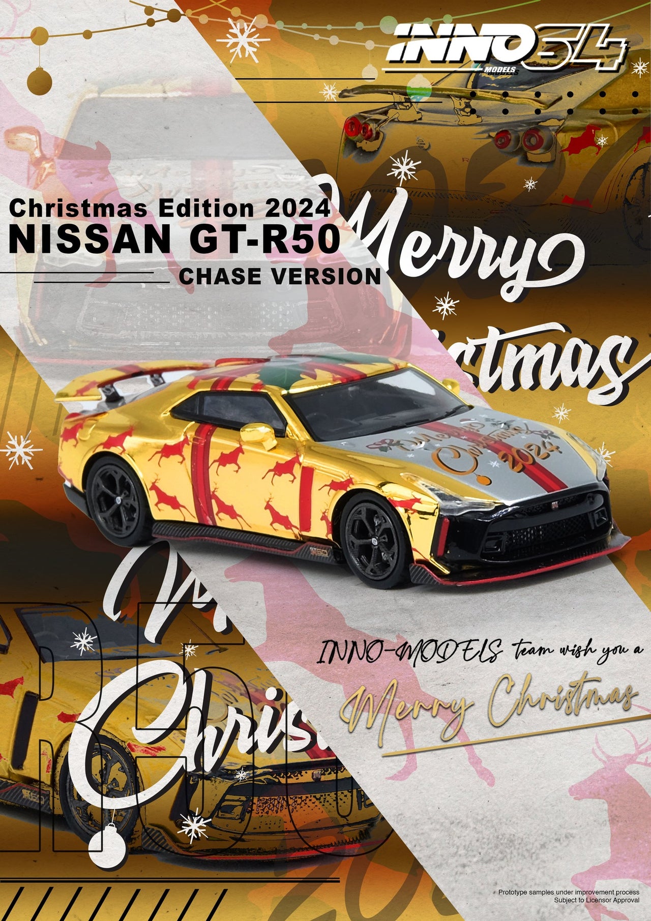 INNO64 1:64 Nissan GT-R50 XMAS SPECIAL 2025