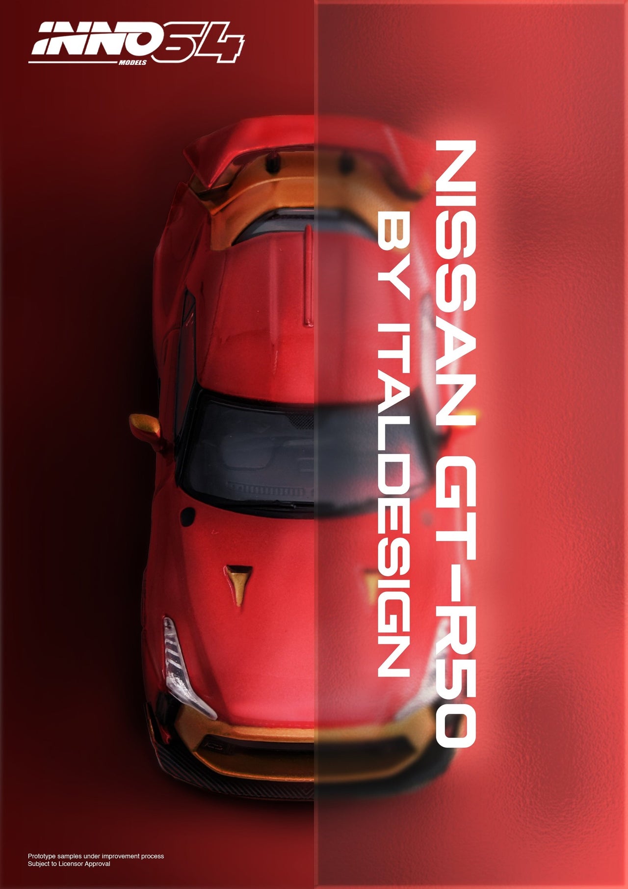 INNO64 1:64 Nissan GT-R50 by Ital Design Red