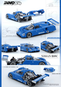 Thumbnail for INNO64 1:64 Nissan R89C Blue