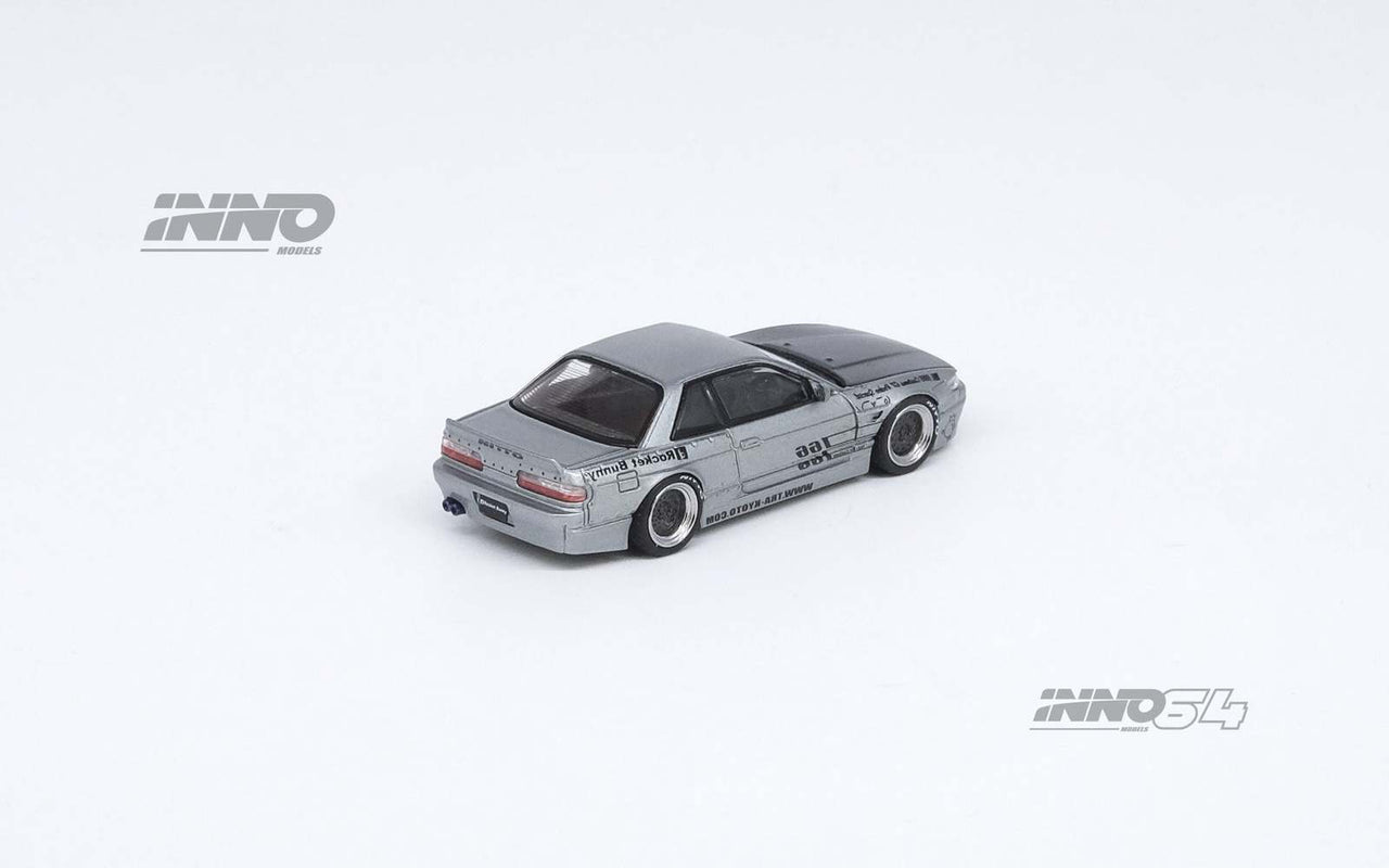 INNO64 1:64 Nissan Silvia S13 V1 Pandem Rocket Bunny Silver