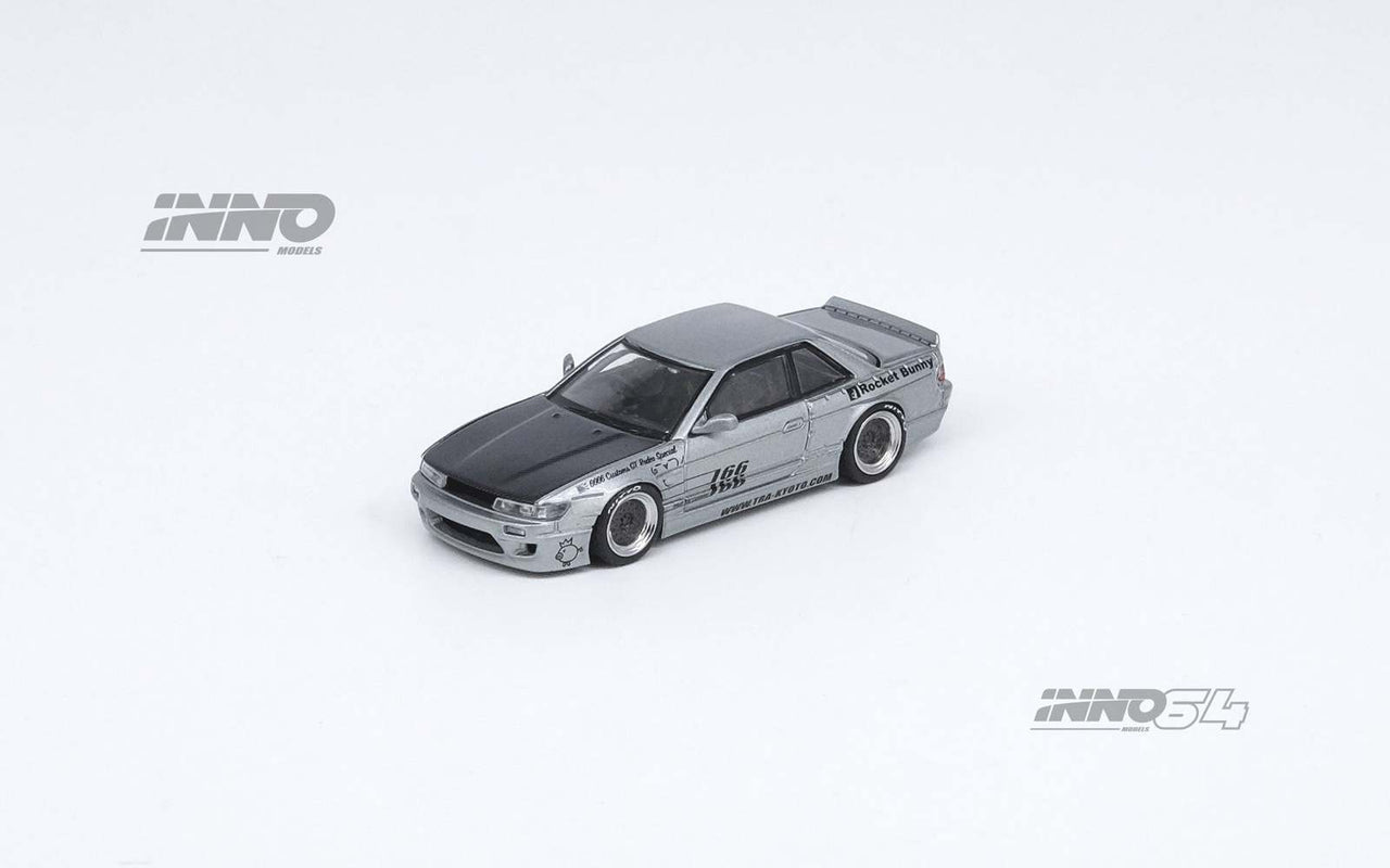 INNO64 1:64 Nissan Silvia S13 V1 Pandem Rocket Bunny Silver