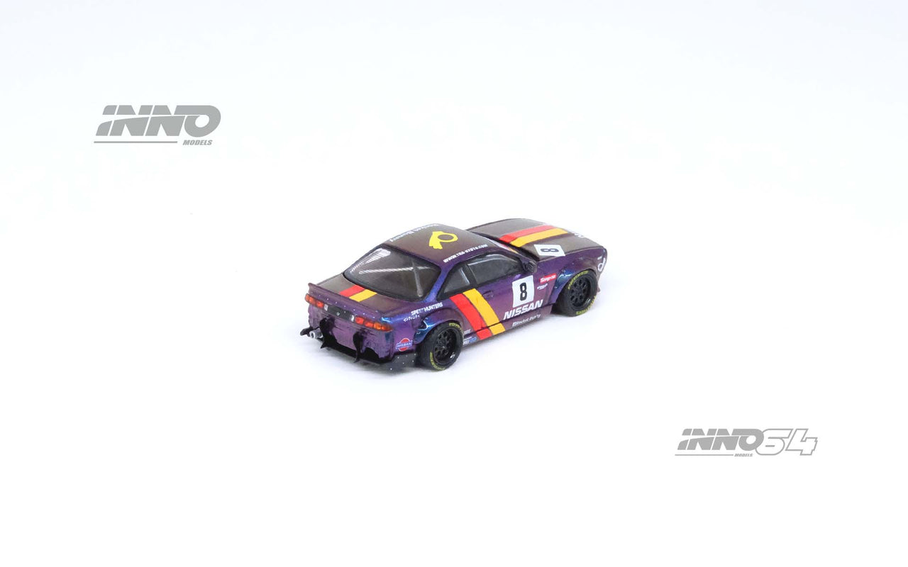 INNO64 1:64 Nissan Silvia S14 BOSS "ROCKET BUNNY" Purple