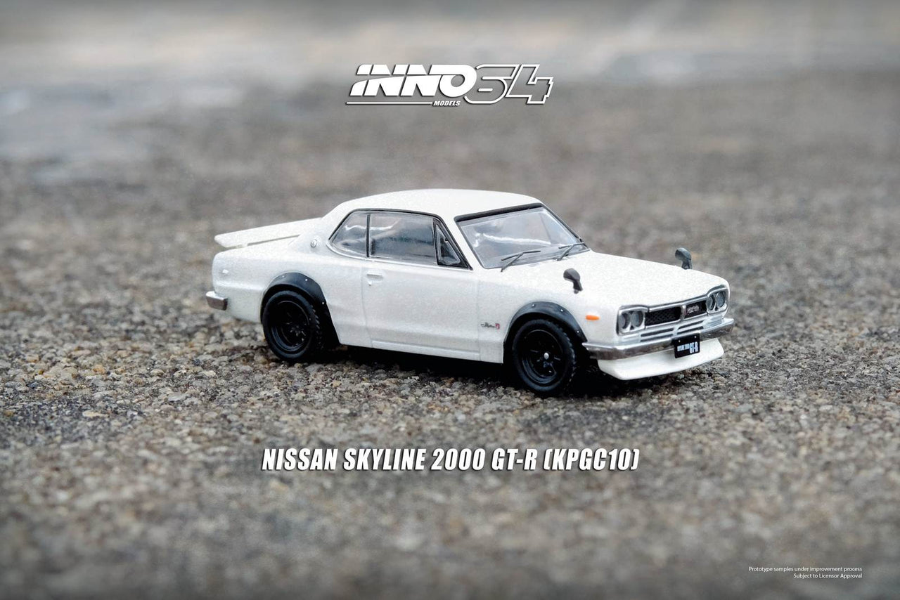 INNO64 1:64 Nissan Skyline 2000 GT-R KPGC10 White