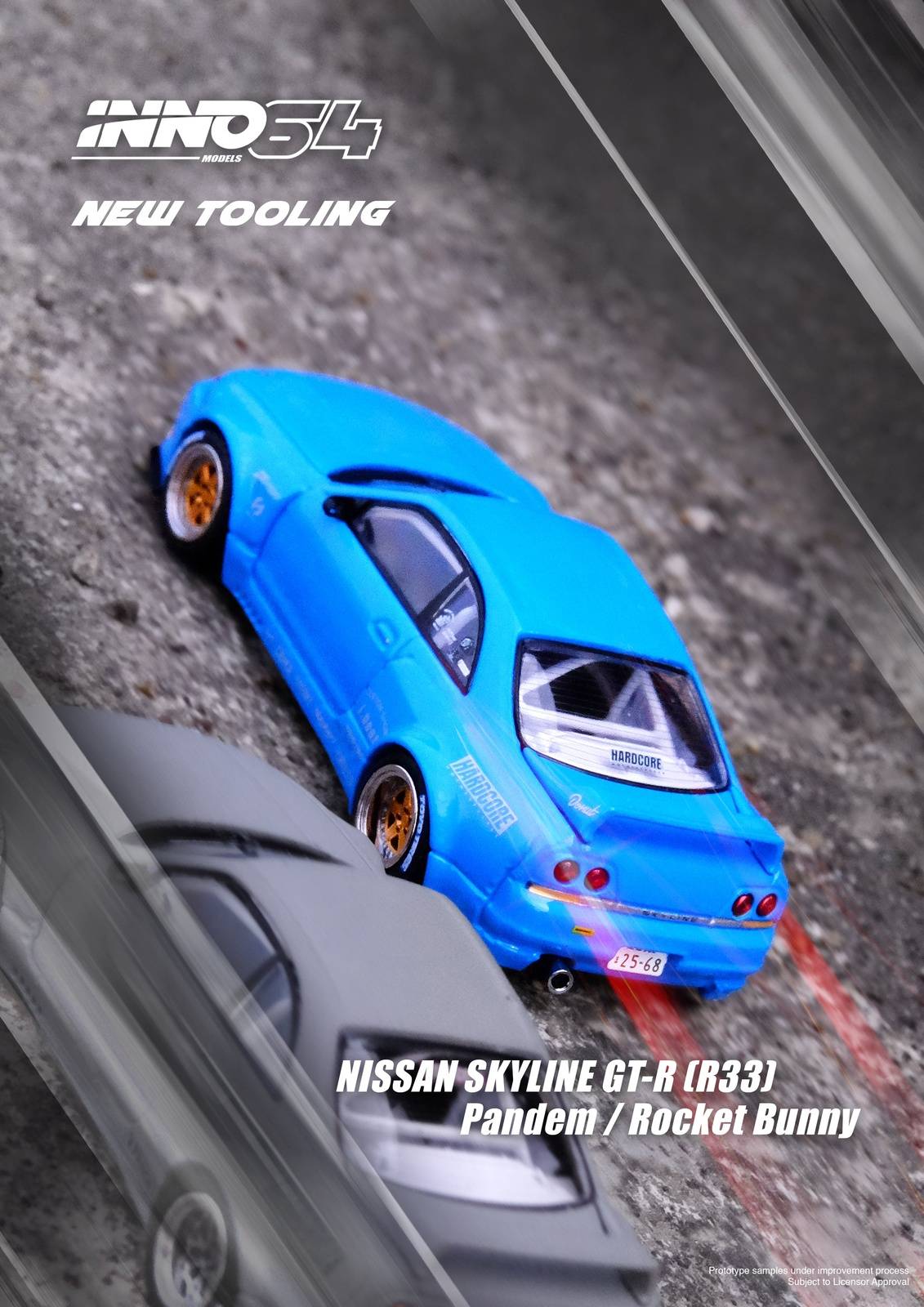 INNO64 1:64 Nissan Skyline GT-R R33 "Pandem/Rocket Bunny" Blue