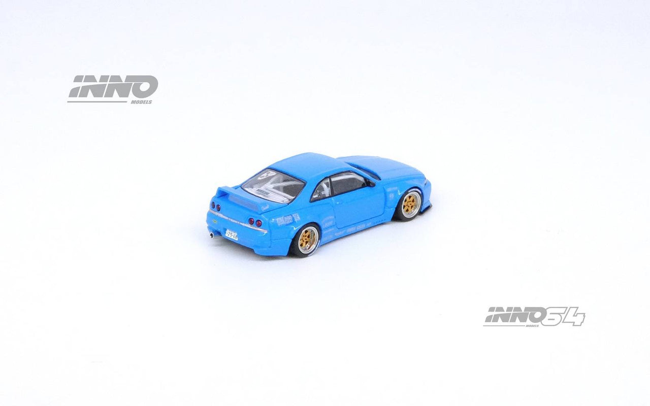 (PRE-ORDER) INNO64 1:64 Nissan Skyline GT-R (R33) "Pandem/Rocket Bunny" Blue