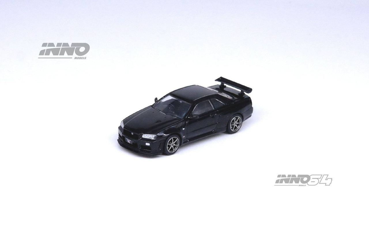 PRE-ORDER INNO64 1:64 Nissan Skyline GT-R R34 V-SPEC II Black