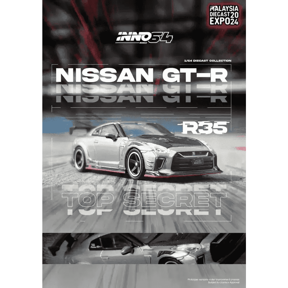 INNO64 1:64 Nissan Skyline GT-R R35 Malaysian Die Cast Expo Exclusive 2024