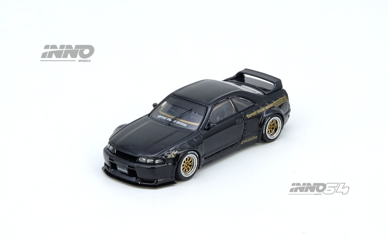 INNO64 1:64 Nissan Skyline PANDEM GT-R BCNR33 Black