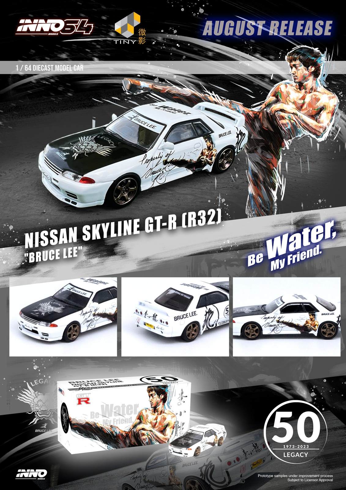 INNO64 1:64 Nissan Skyline R32 GT-R Bruce Lee