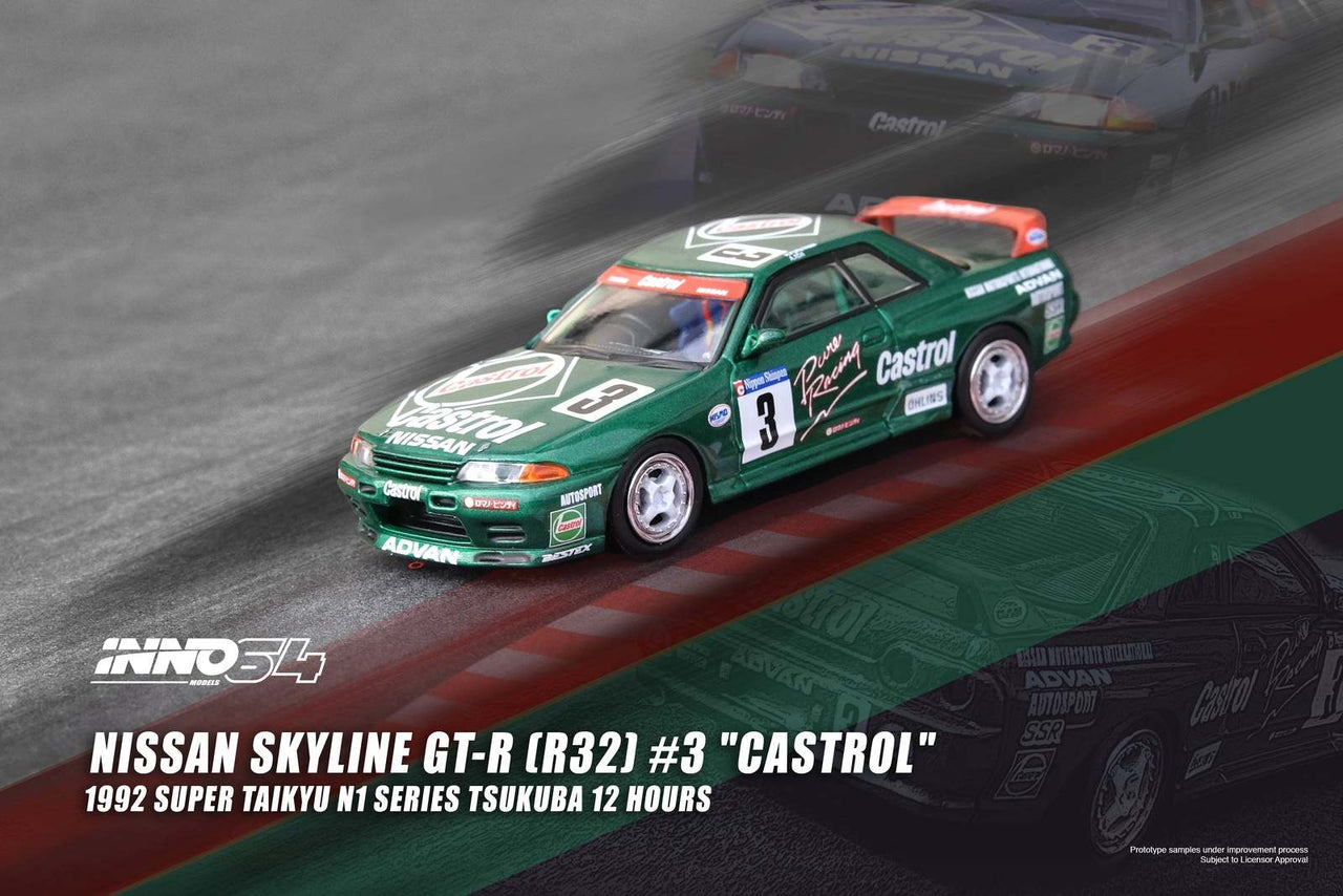 INNO64 1:64 Nissan Skyline R32 GTR Castrol