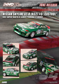 Thumbnail for INNO64 1:64 Nissan Skyline R32 GTR Castrol