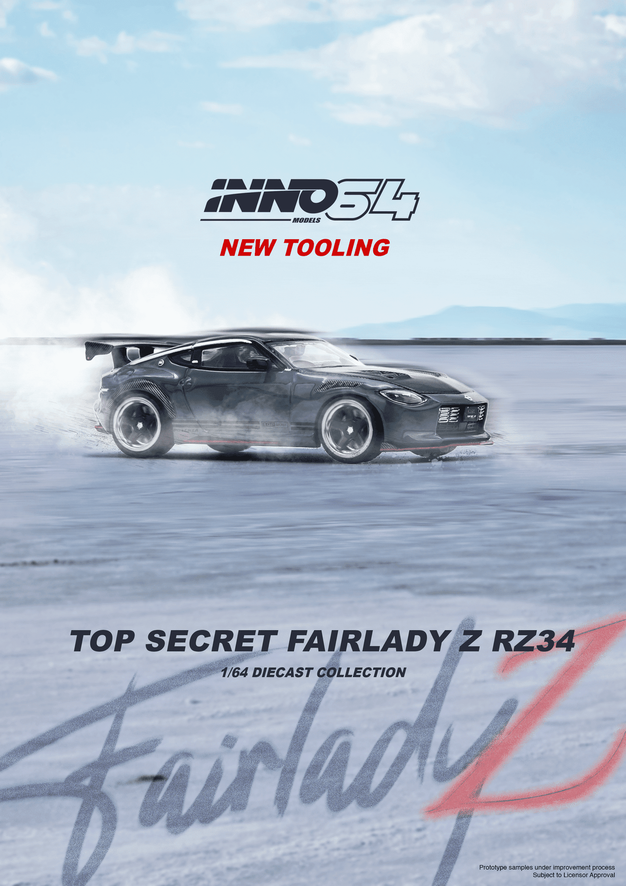 INNO64 1:64 Nissan TOP SECRET FAIRLADY Z RZ34 Stealth Gray