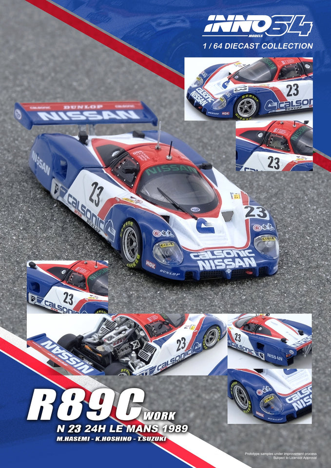 INNO64 1:64 R89C LE MANS 1989 No23 Masahiro Hasemi – Little Luca's
