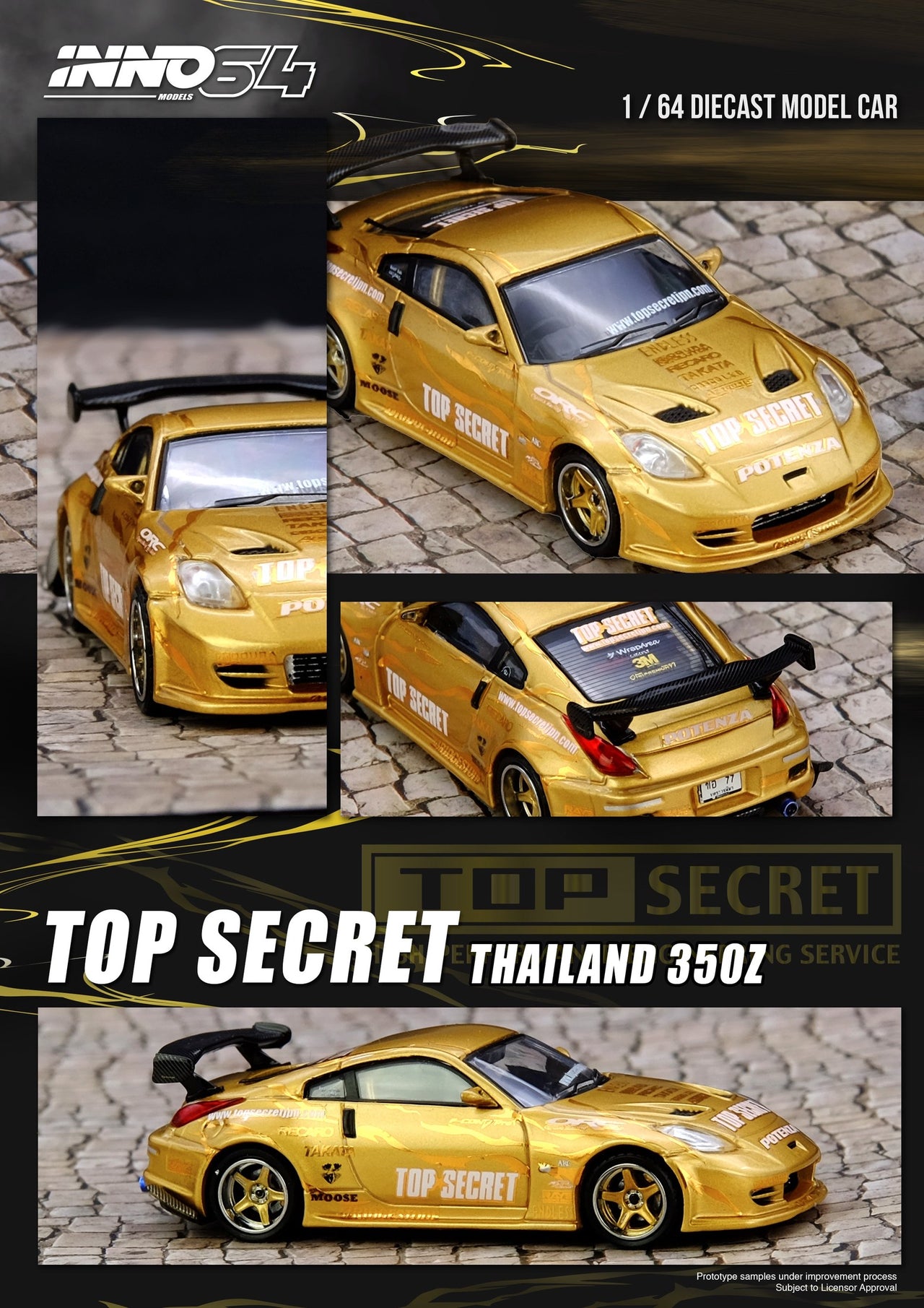 INNO64 1:64 TOP SECRET THAILAND 350Z
