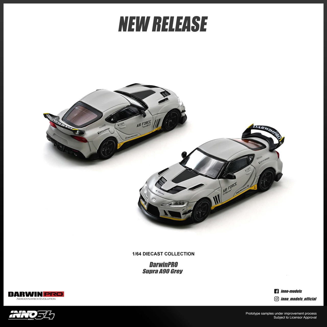 INNO64 1:64 TOYOTA SUPRA A90 "DarwinPRO" Matt Grey