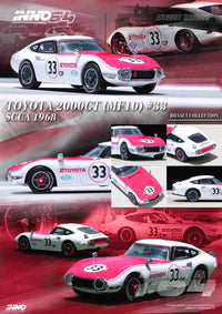 Thumbnail for INNO64 1:64 Toyota 2000GT #23 & #33 SCCA 1968 Box Set Collection