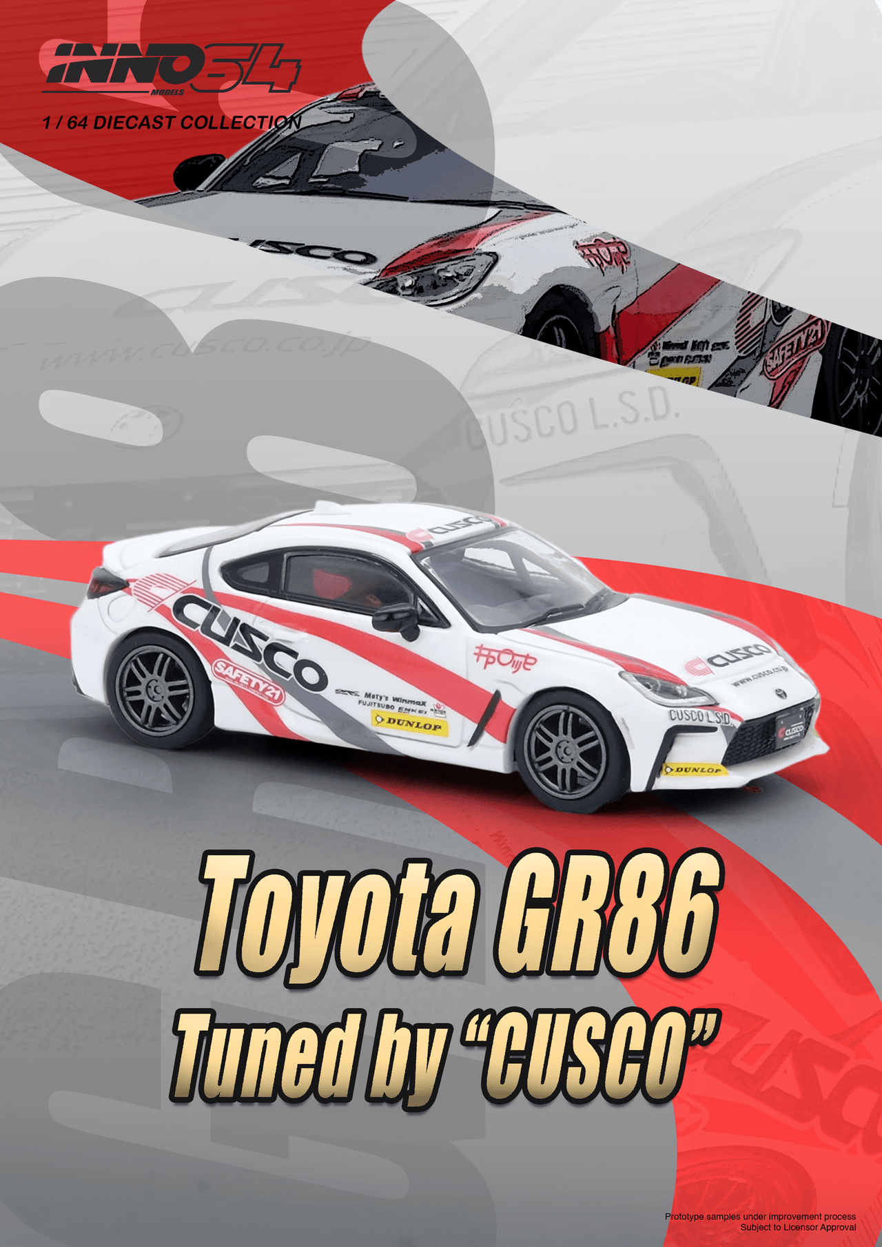 INNO64 1:64 Toyota GR86 Tuned by "CUSCO"