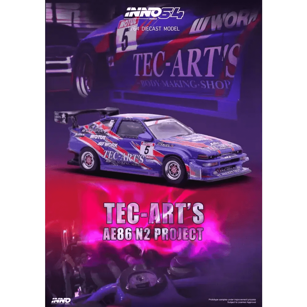 INNO64 1:64 Toyota Sprinter Trueno AE86 N2 BY Tec-Art's