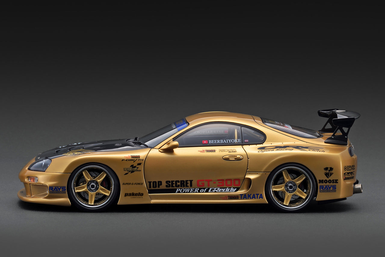 Ignition Model 1:18 TOP SECRET Toyota GT300 Supra A80 Gold IG3743