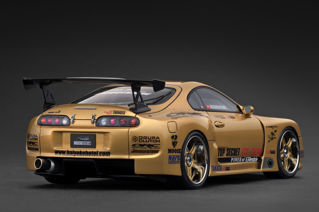 Ignition Model 1:18 TOP SECRET Toyota GT300 Supra A80 Gold IG3743
