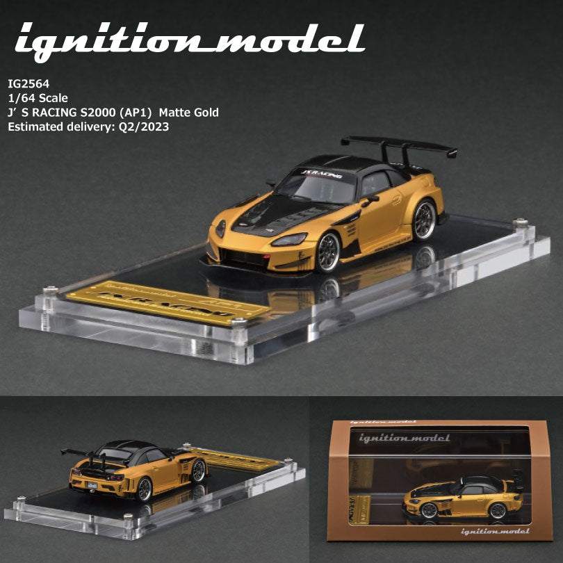Ignition Model 1:64 Honda S2000 J’s Racing Matte Gold IG2564