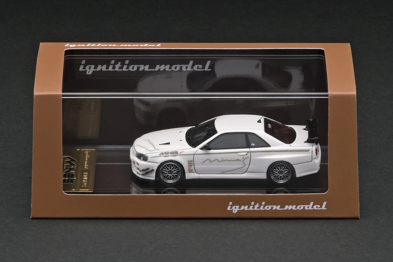 Ignition Model 1:64 Nismo R34 GT-R R Tune Mines White IG2721