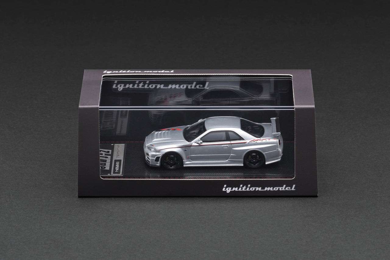 Ignition Model 1:64 Nismo R34 GT-R Z-Tune Silver
