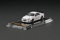 Thumbnail for Ignition Model 1:64 Nissan Skyline R34 GT-R R Tune Mines White IG2722