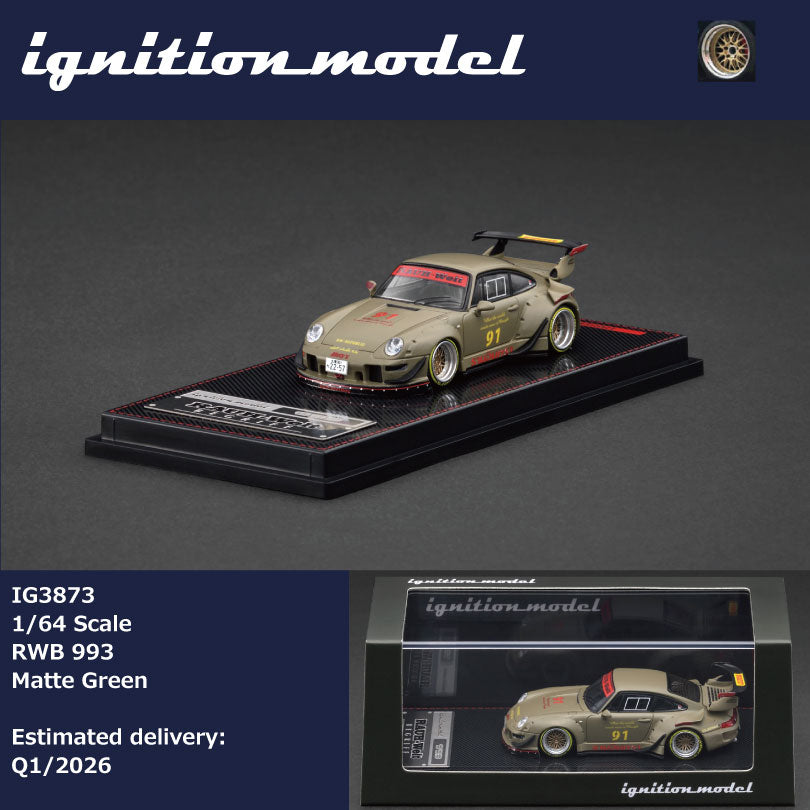 Ignition Model 1:64 RWB 993 Matte Green IG3873