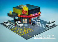 Thumbnail for JMG Miniatures x Magic City 1:64 Mcdonalds Diorama w/ Leds