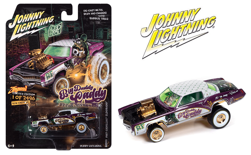 Johnny Lightning 1:64 1967 Cadillac Eldorado Zinger Big Daddy Caddy RATFINK