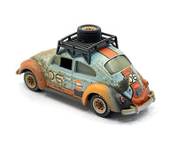 Thumbnail for Johnny Lightning 1:64 1970 Volkswagen Beetle Gulf Weathered w/ Rack