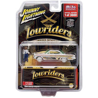 Thumbnail for Johnny Lightning 1:64 Lowriders 1961 Chevrolet Impala with American Diorama Figure WHITE LIGHTNING