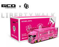 Thumbnail for (PRE-ORDER) GCD 1:64 LBWK HINO700 LB Truck -Pink – Special Edition