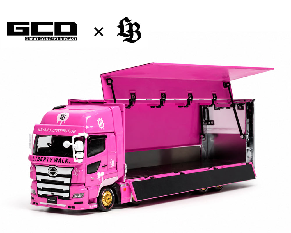 (PRE-ORDER) GCD 1:64 LBWK HINO700 LB Truck -Pink – Special Edition