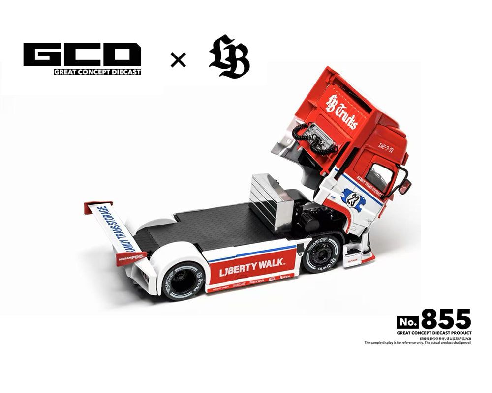 PRE-ORDER GCD 1:64 LBWK UD Quon 2022 LB Trucks -Red White – Special Edition