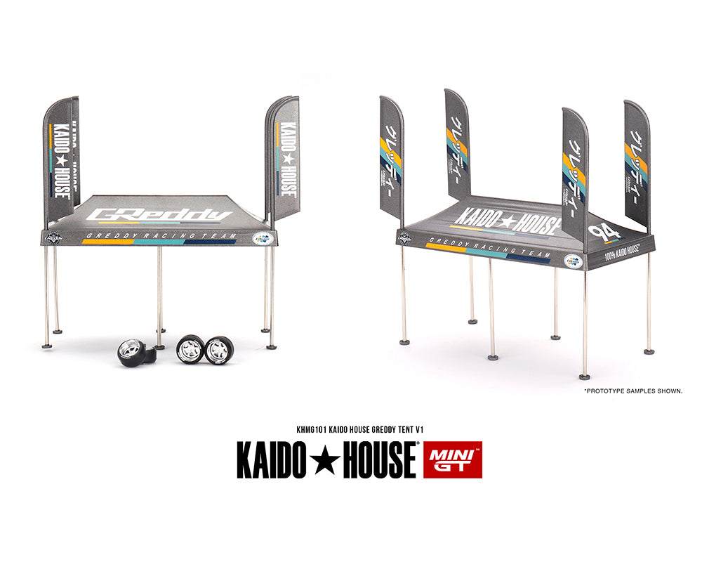 PRE-ORDER Kaido House x Mini GT 1:64 Kaido House GREDDY Tent V1 Limited Edition KHMG101