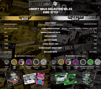 Thumbnail for (PRE-ORDER) Tarmac Cards Liberty Walk Collection Vol.04 Euro Style Hobby Box