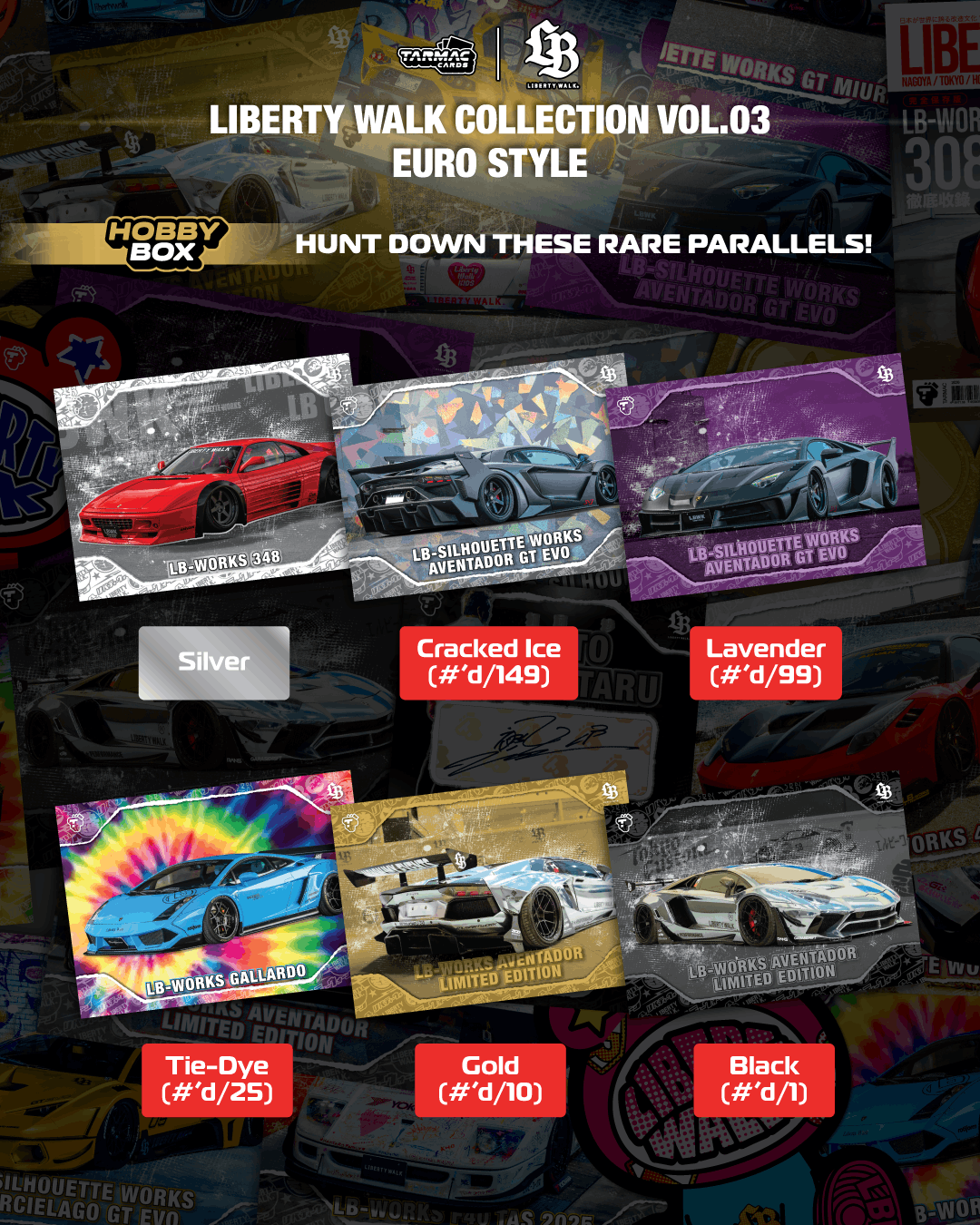(PRE-ORDER) Tarmac Cards Liberty Walk Collection Vol.04 Euro Style Hobby Box