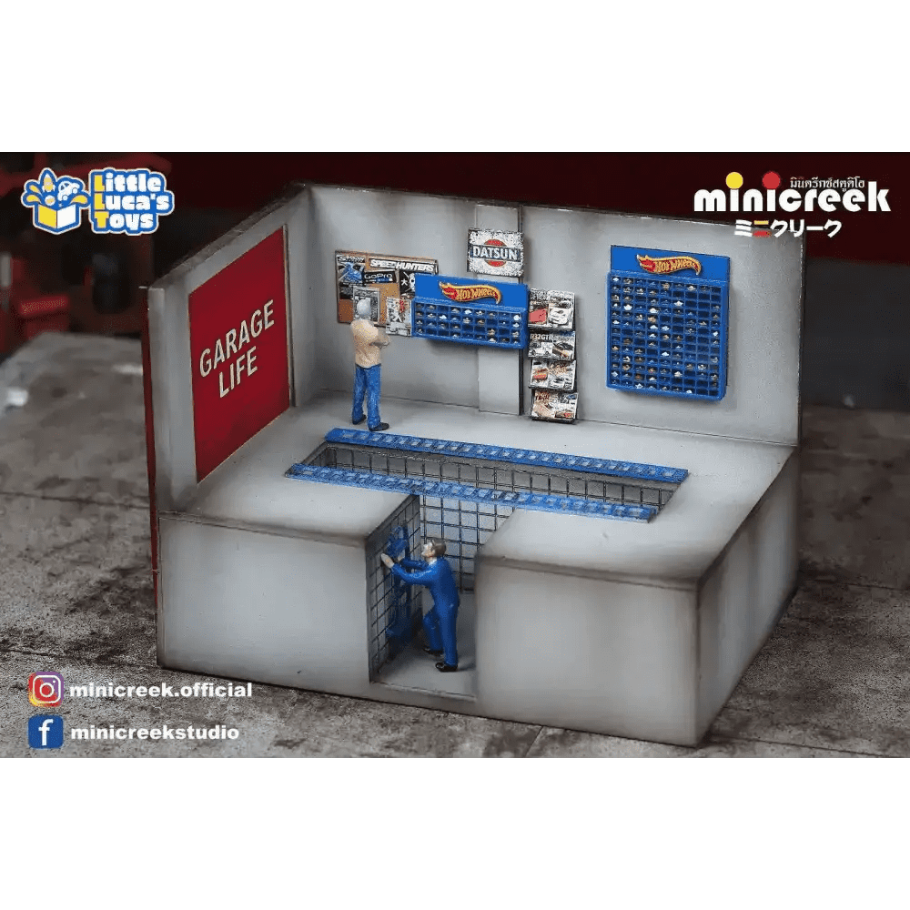 Little Luca's Toys x Minicreek 1:64 Mini Hot Wheels Display Case