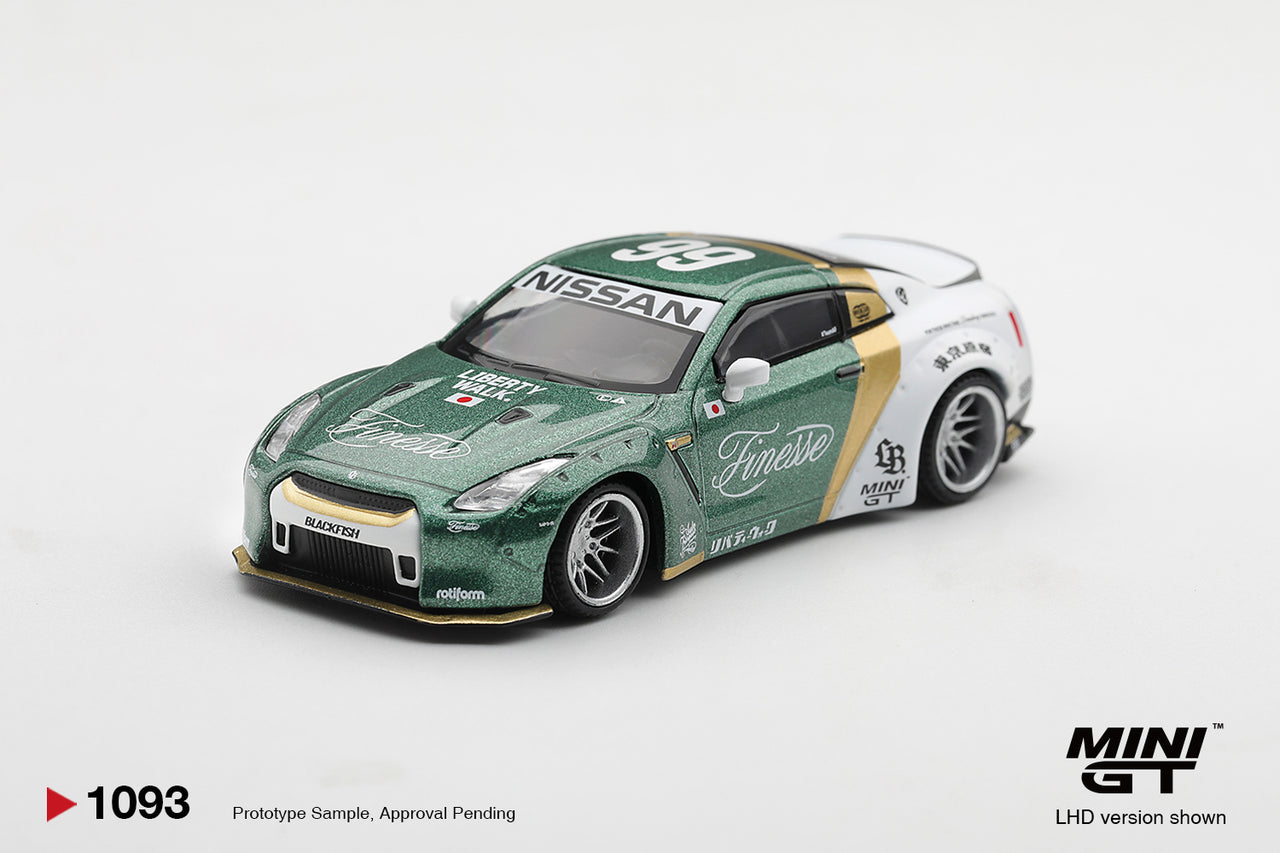 (PRE-ORDER) Mini GT 1:64 Nissan GT-R (R35) LB★WORKS  Type 1, Custom Ducktail Auto Finesse MGT01093-L
